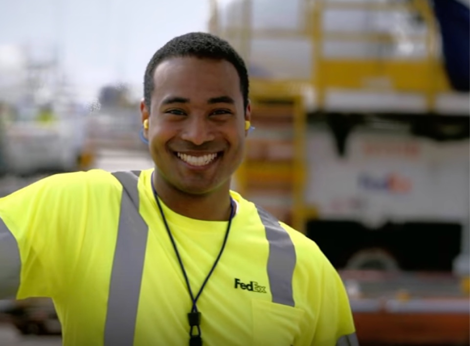 Intro video worker smiling