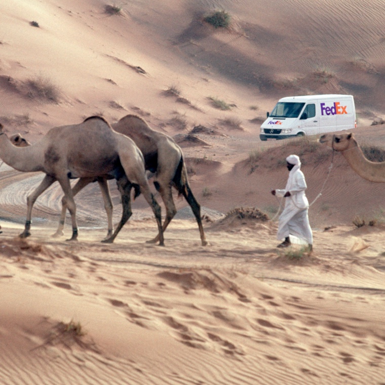 FedEx in the desert