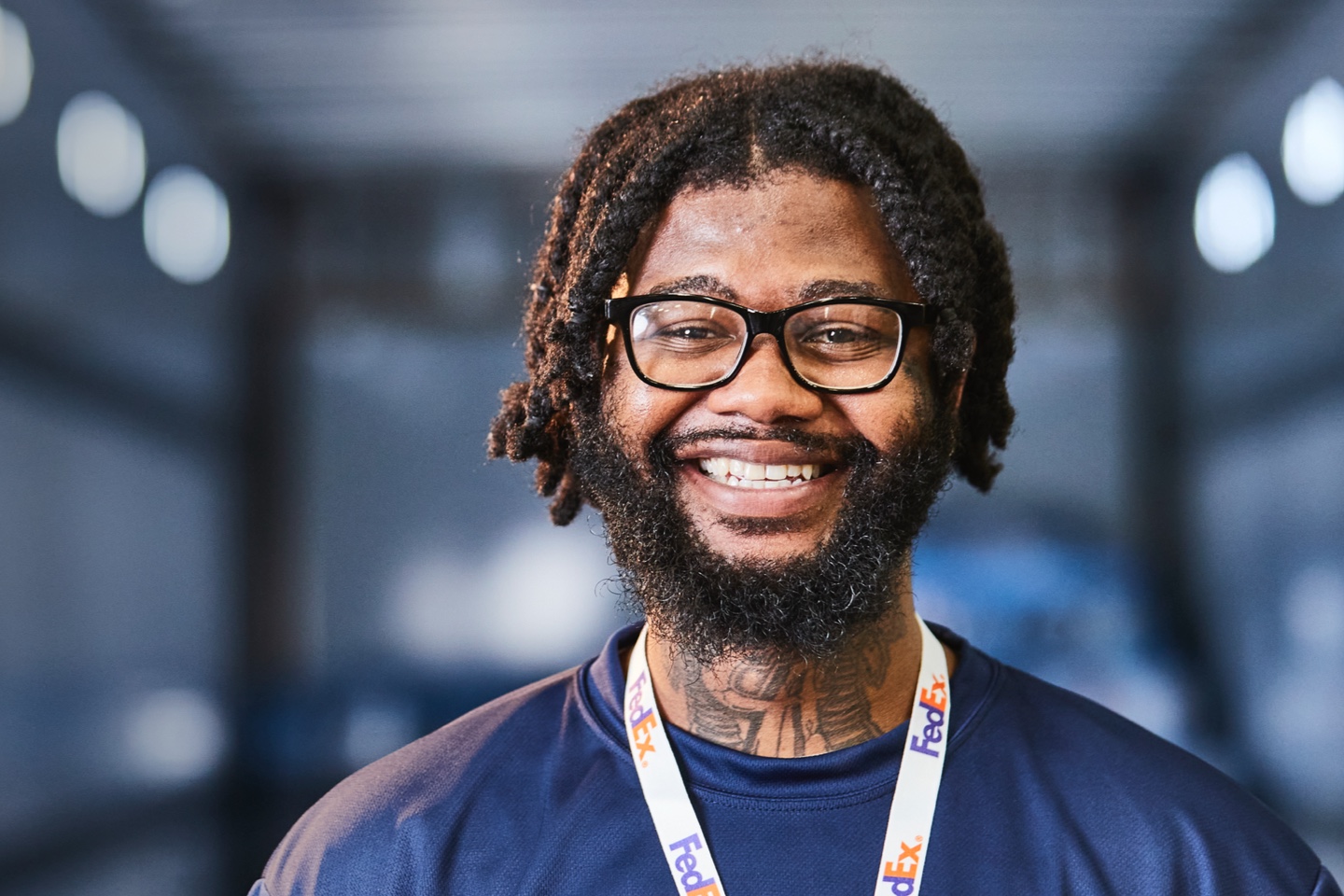 FedEx Employee Smiling
